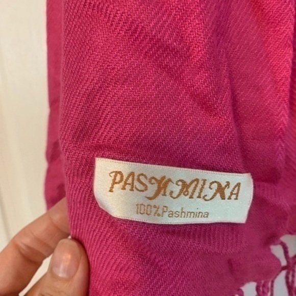 Dark Pink Oversized Scarf - Picture 3 of 4